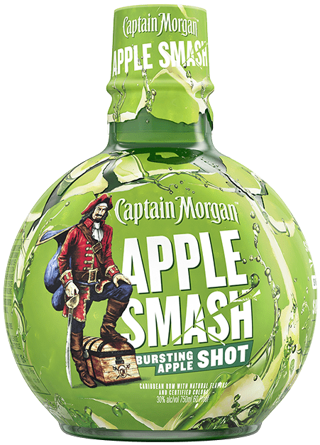 Captain Morgan Apple Smash Bursting Apple Shot