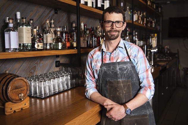 Matthew McCain, the head bartender at Bar Fontaine